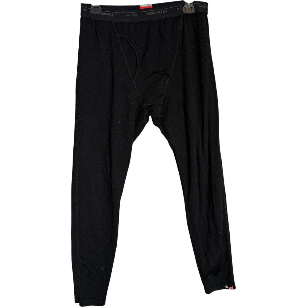 Icebreaker Men's Bodyfit 260 Merino Wool Leggings Black M AS IS - Picture 6 of 9